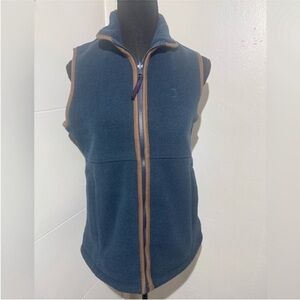 Alan Paine Blue and Brown Fleece Vest